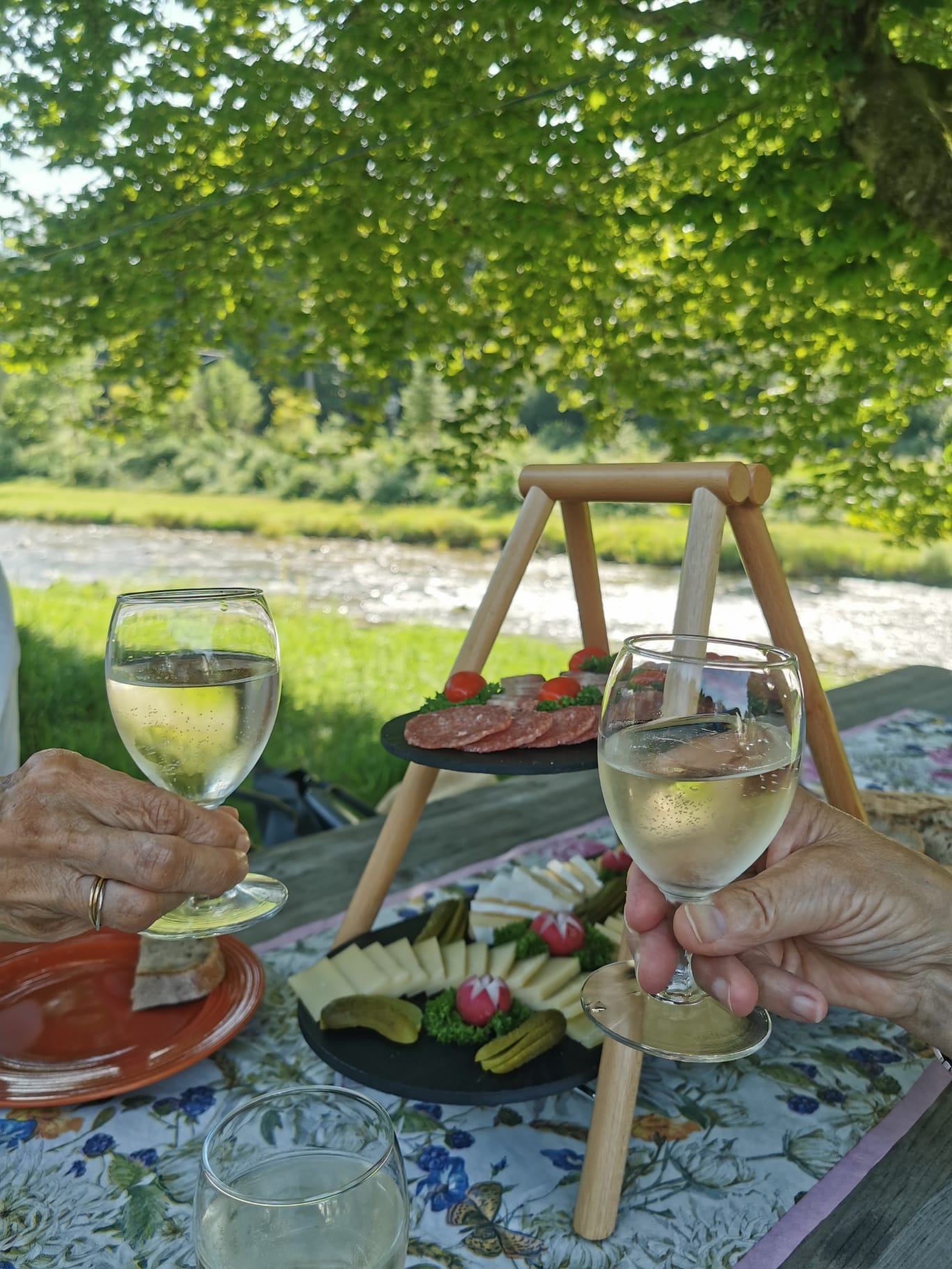 Apero auf dem Camping